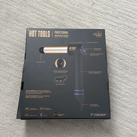 Black and gold hot tools 1” curl bar - Picture 3 of 5